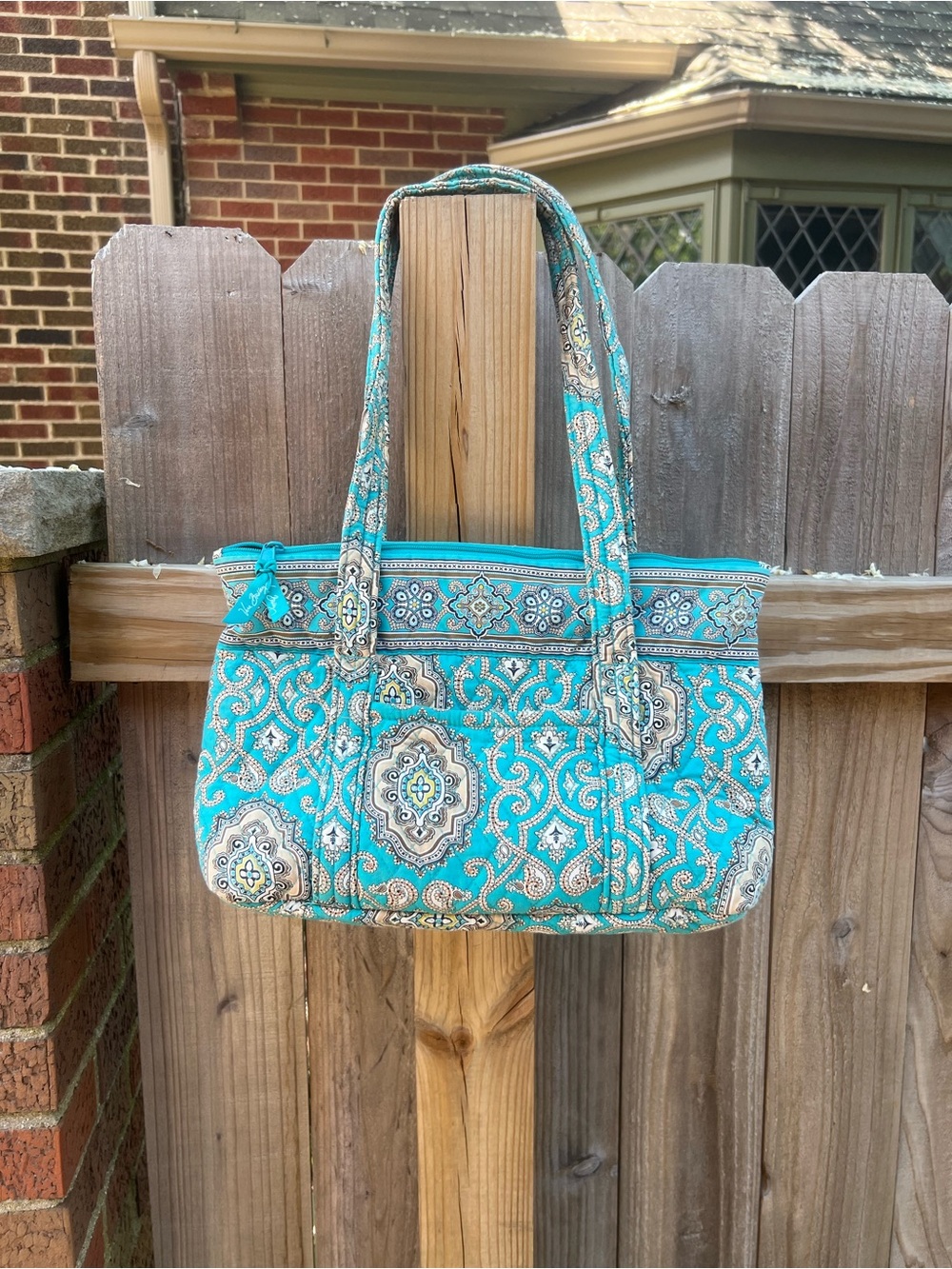 Vera Bradley Turquoise Patterned Purse